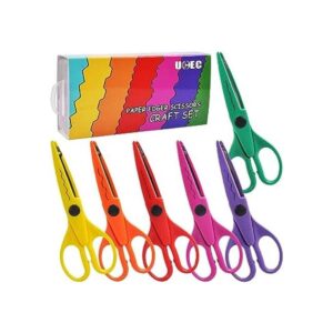 UCEC Tijeras decorativas para manualidades paquete de 6