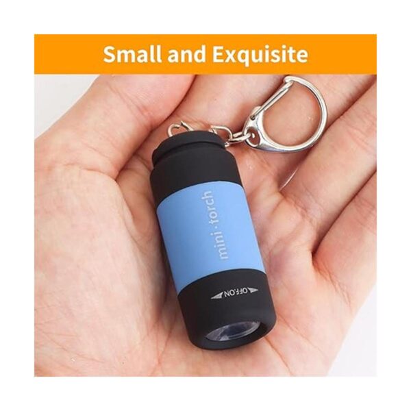 UCEC Mini llavero linterna linterna USB recargable_3