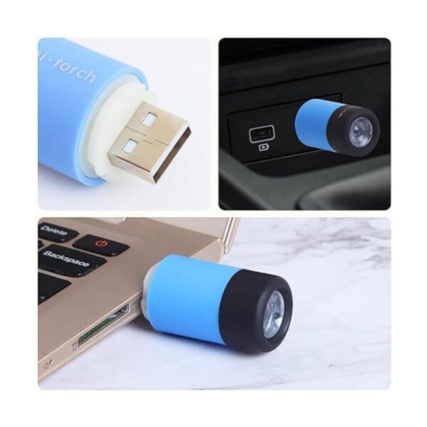 UCEC Mini llavero linterna linterna USB recargable_2