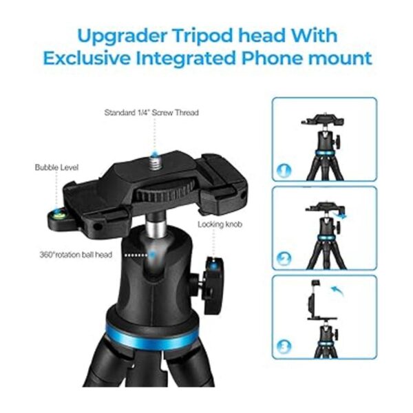 UBeesize Trípode de teléfono soporte flexible de 12