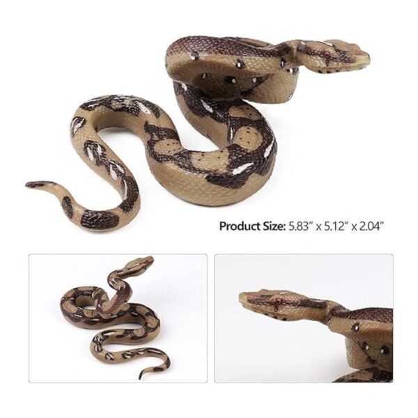 UANDME 2 figuras de serpiente falsas realistas de goma