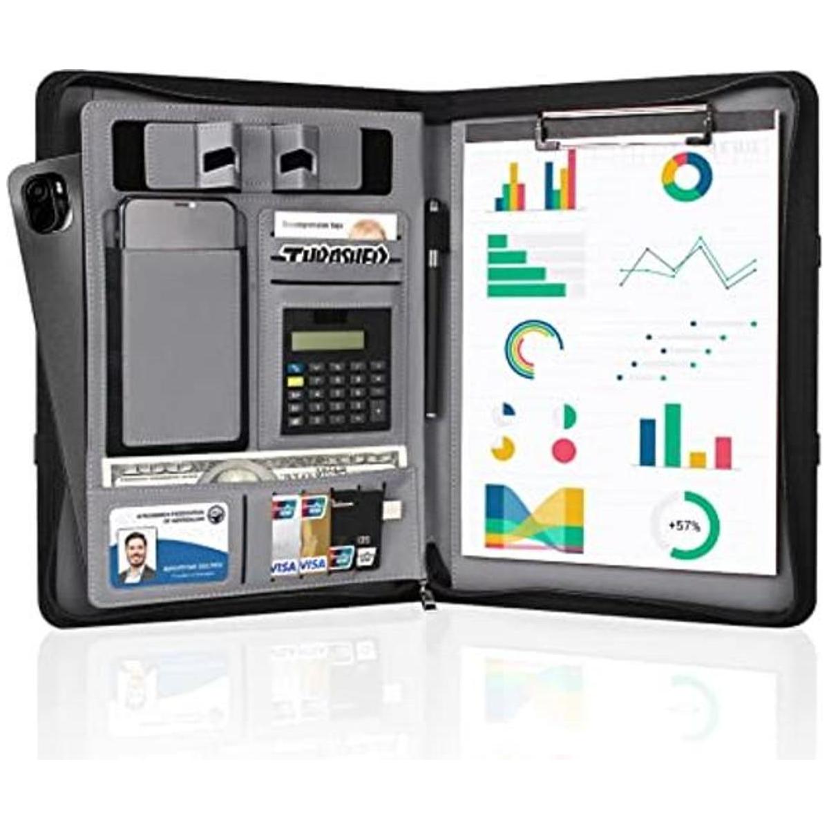 UBAFNOM Padfolio Portfolio Carpeta Organizador de