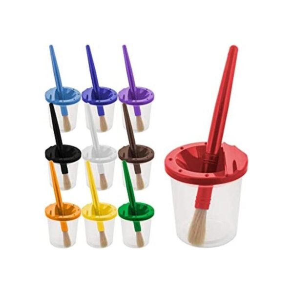 U.S. Art Supply 10 piezas de vasos de pintura antiderrame_1