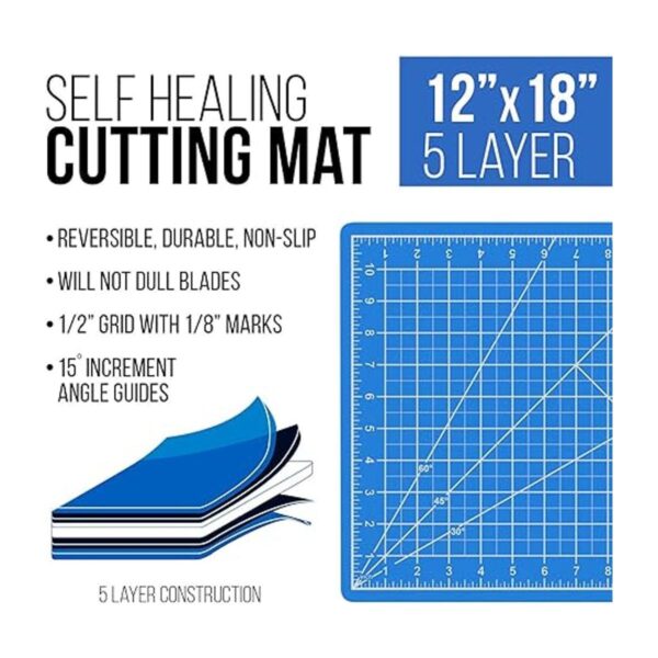 US Art Supply Tapete de corte de PVC de 12 x 18 pulgadas_2