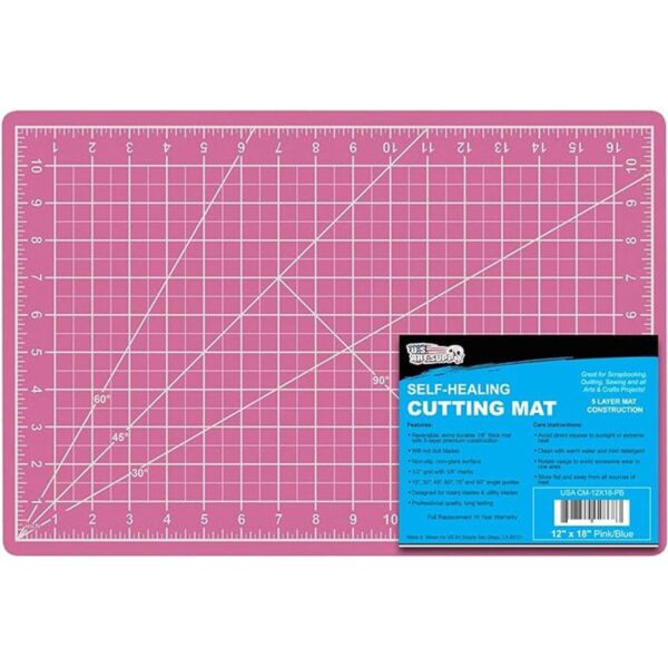 US Art Supply Tapete de corte de PVC de 12 x 18 pulgadas_1
