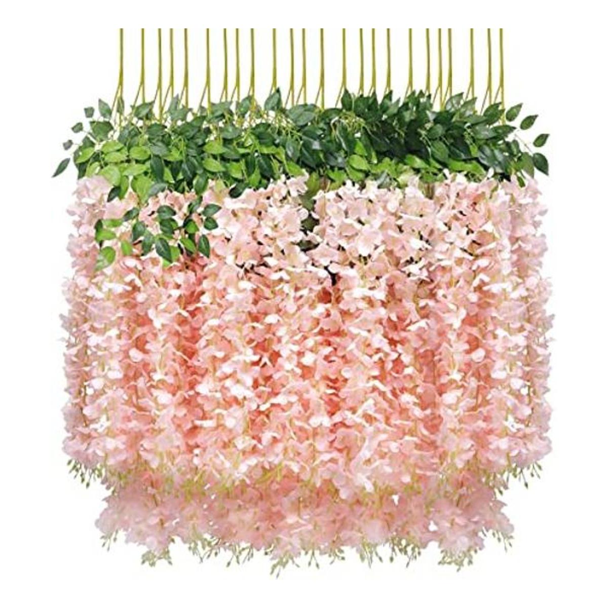UArtlines Flores de seda para colgar en vid artificial