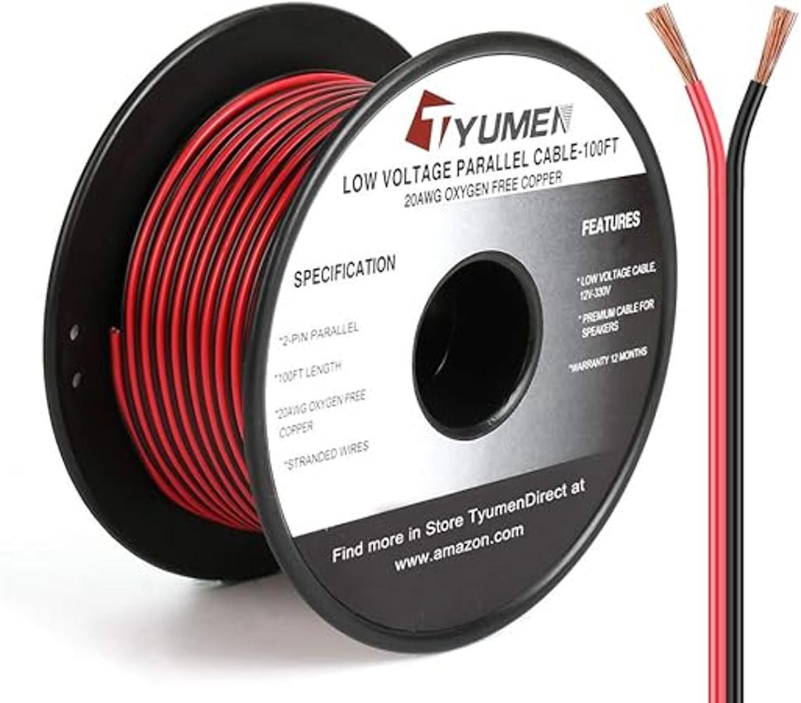 Tyumen Cable de extensión de 100 pies calibre 20 2