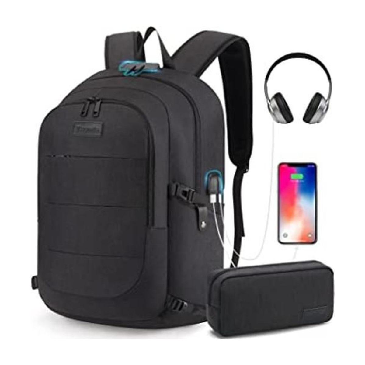 Tzowla Mochila para portátil con bolsa para hombres y