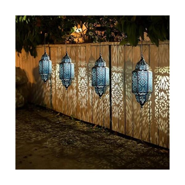 Twinkya Paquete de 2 luces solares colgantes para jardín_5