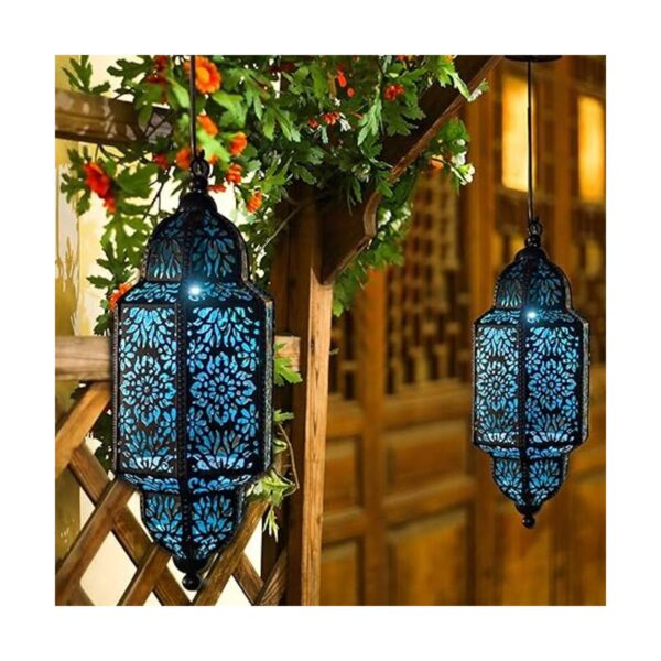 Twinkya Paquete de 2 luces solares colgantes para jardín_2