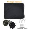 Twinkle Star Cortinas de cama de 4 esquinas con dosel_4