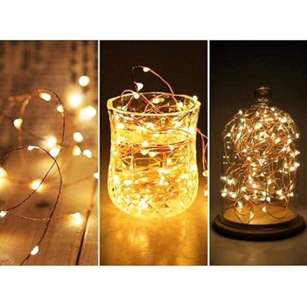 Twinkle Star 200 luces LED de cobre de 66 pies cadena de_2
