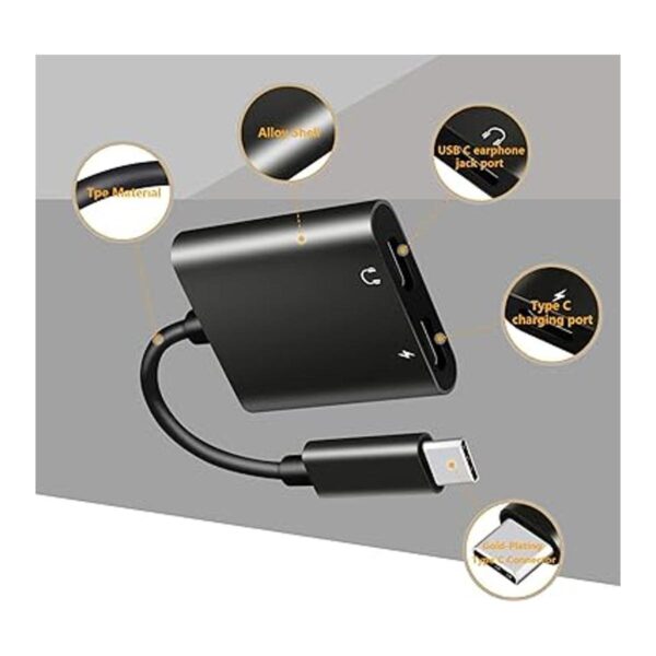Twinkk 2 en 1 USB C a Dual USB C Adaptador convertidor de_2