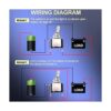 Twidec3Pcs Rocker Lighted Toggle Switch 12V 20A Heavy_4