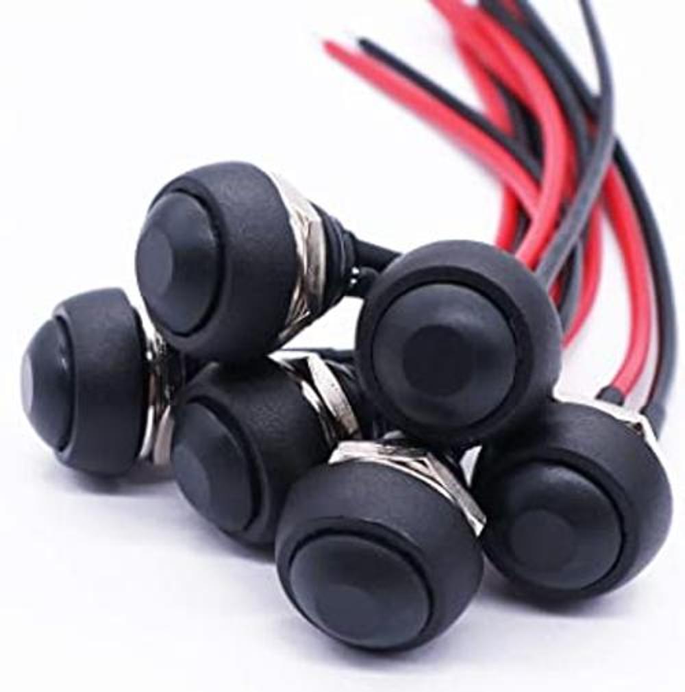 Twidec 6 piezas de interruptor de botón momentáneo de