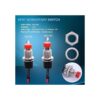 Twidec 10 piezas 1A 250V AC 2 pines SPST negro rojo