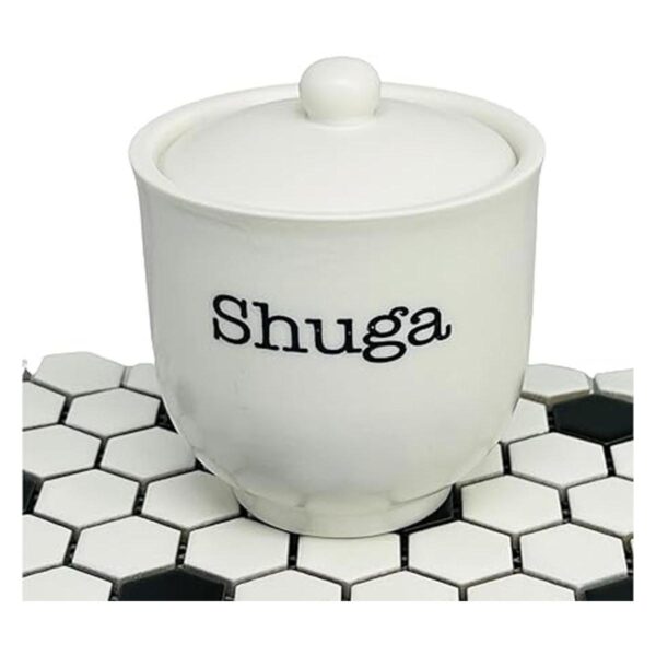 Azucarero Lindo plato de cerámica Shuga con tapa_5