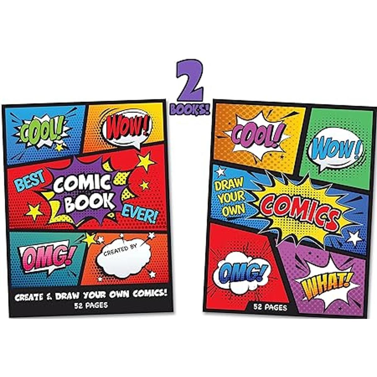 Cómics en blanco Juego de 2 Crea tus propios cómics y