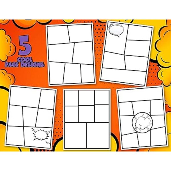 Cómics en blanco Juego de 2 Crea tus propios cómics y