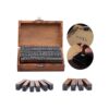 Tvoip 70 sellos de alfabeto de madera letras decorativas