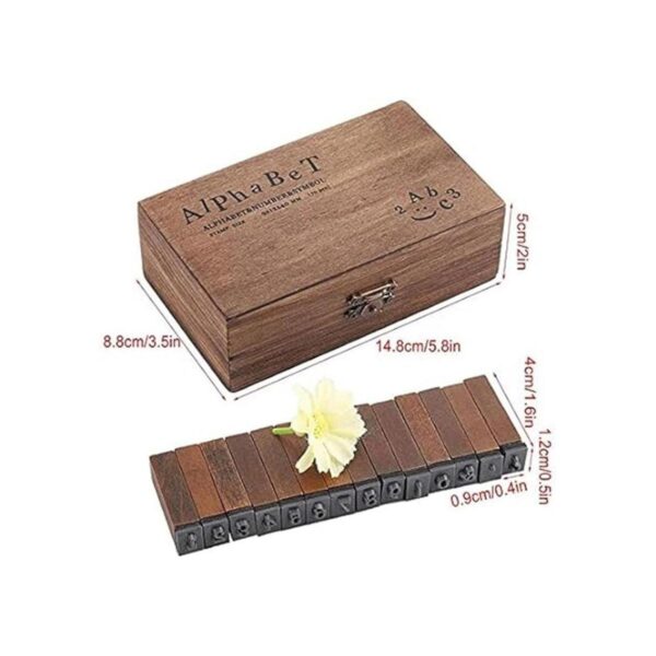 Tvoip 70 sellos de alfabeto de madera letras decorativas