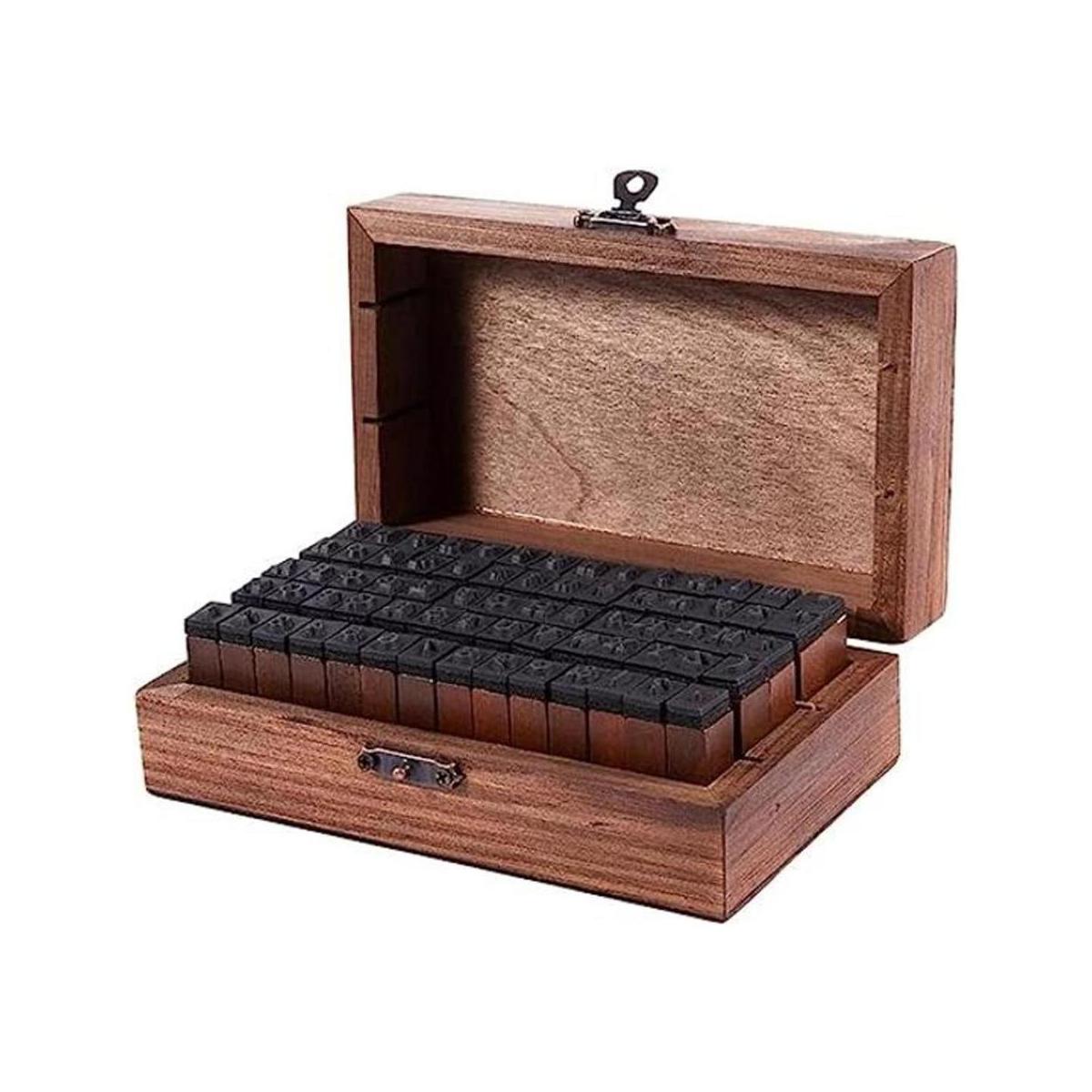 Tvoip 70 sellos de alfabeto de madera letras decorativas