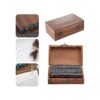 Tvoip 70 sellos de alfabeto de madera letras decorativas