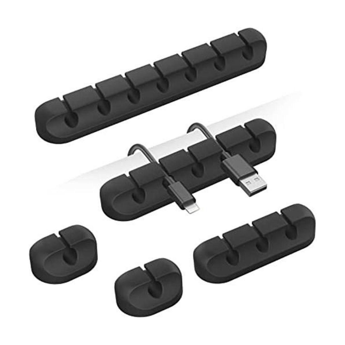 Clips organizadores de cables 5 paquetes de gestión de