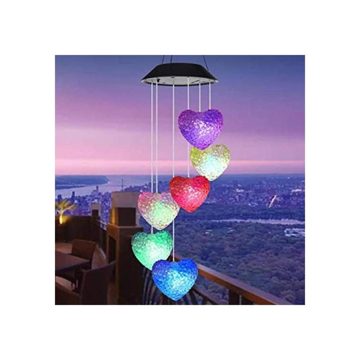 Tvoip Lámpara LED con cambio de color con energía solar