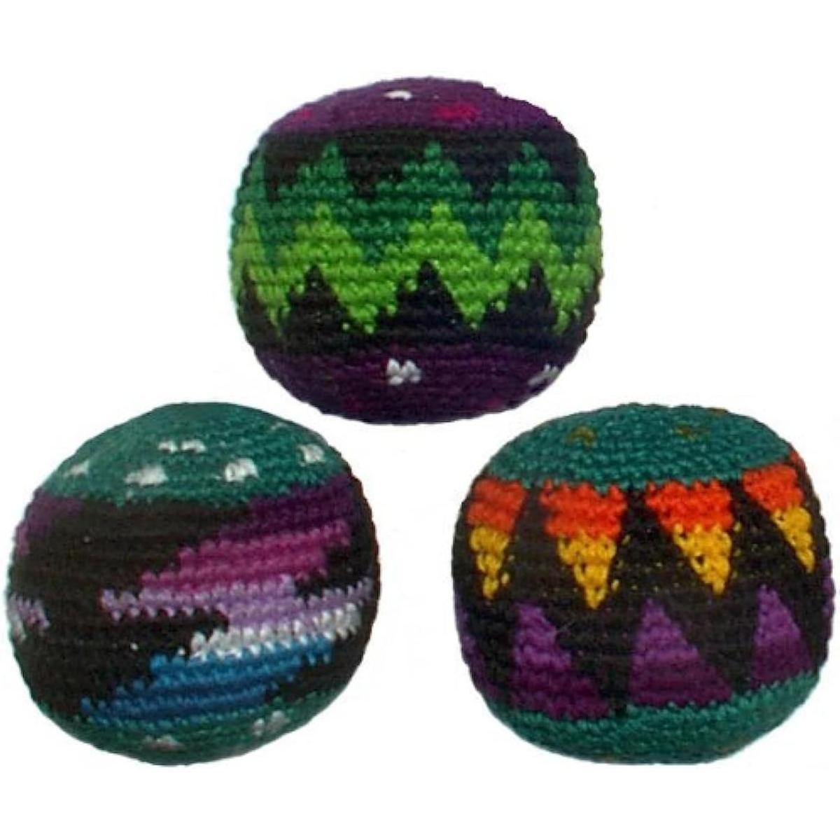 Set de 3 pelotas hacky colores surtidos.
