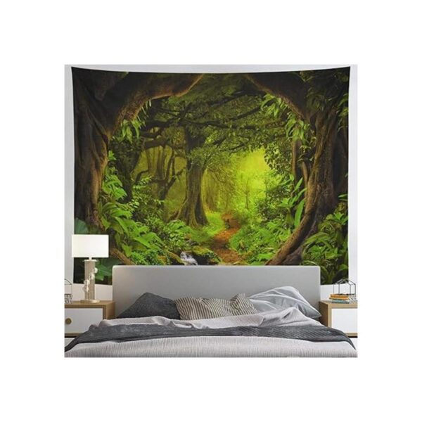 Tushelia Tapiz de bosque tapiz de cueva de árbol natural_3