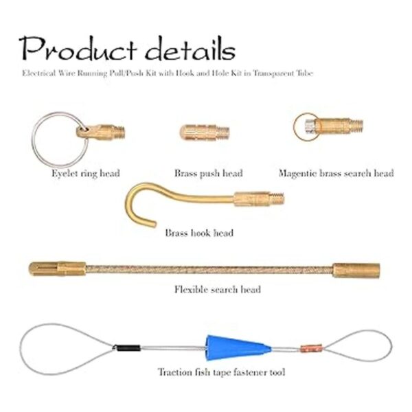 Cañas de cable de cinta de pescado de fibra de vidrio de
