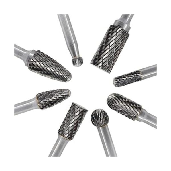 JESTUOUS Juego de 8 brocas rotativas de doble corte de