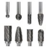 JESTUOUS Juego de 8 brocas rotativas de doble corte de