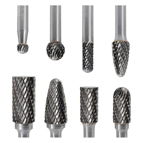 JESTUOUS Juego de 8 brocas rotativas de doble corte de