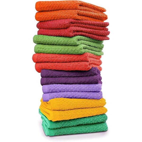 Tukasa Linens Paquete de 16 paños de algodón para cuerpo y_1