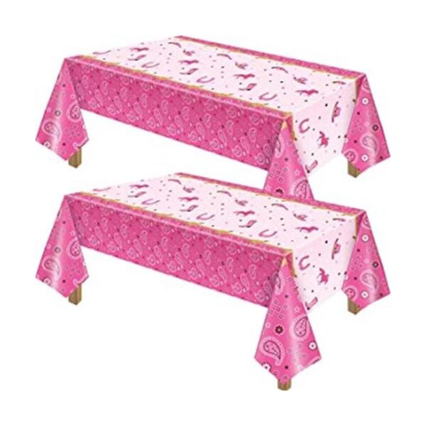Mantel de fiesta de cumpleaños con temática de vaquera