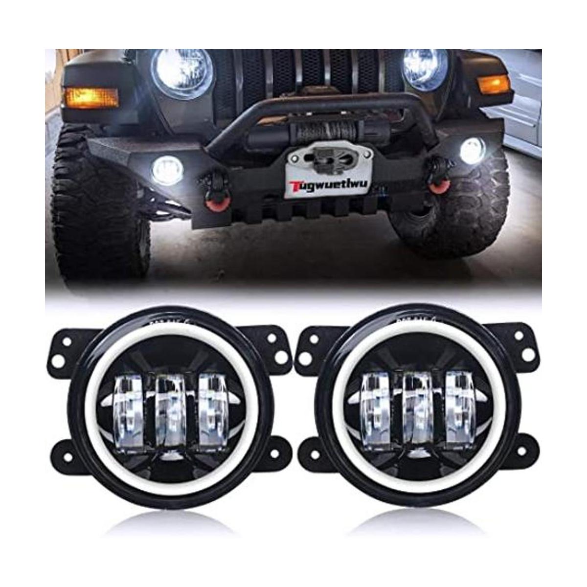 Tugwuetlwu 4 Inch Halo Led Fog Light Compatible with