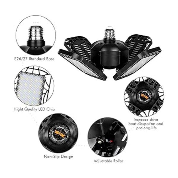 Paquete de 4 luces LED de garaje luz LED ultrabrillante_4
