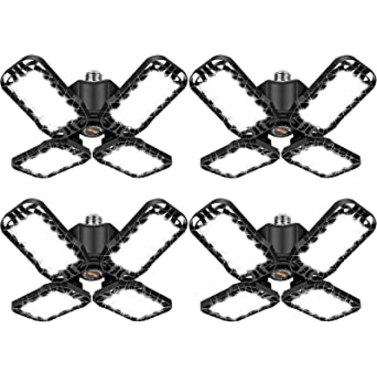 Paquete de 4 luces LED de garaje luz LED ultrabrillante