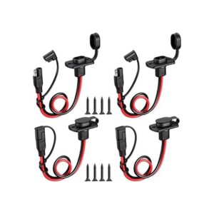 4 piezas de enchufe de alimentación SAE SAE de 12 AWG