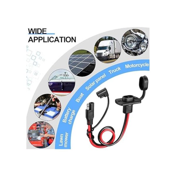 4 piezas de enchufe de alimentación SAE SAE de 12 AWG