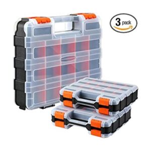 Paquete de 3 cajas de herramientas de doble cara