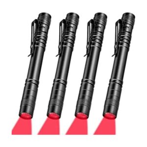 4 linternas de luz roja linterna LED roja luz roja