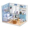 TuKIIE Kit de casa de muñecas en miniatura con muebles_1