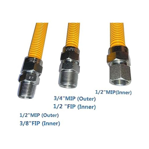MCAMPAS Kit de conector de manguera flexible de cocina de_4