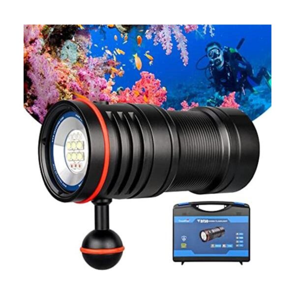 TrustFire DF50 Luz de buceo 6500 lúmenes linterna LED_1