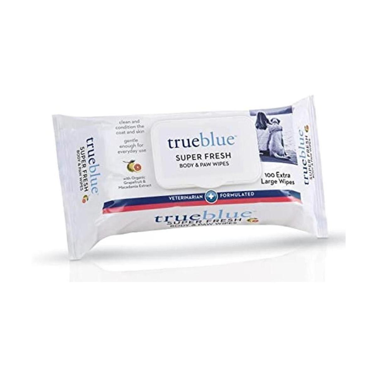 TrueBlue Toallitas para el cuerpo y las patas súper