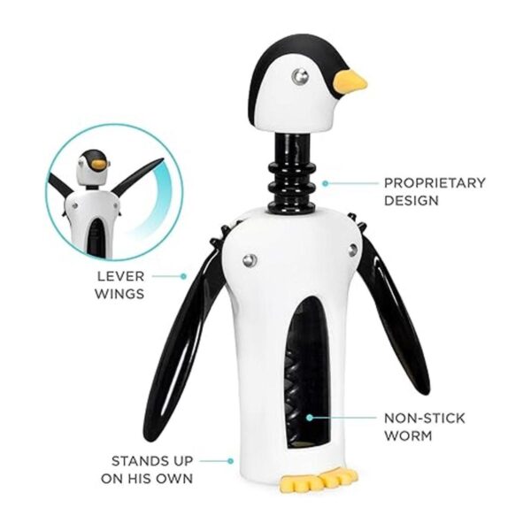 True Zoo Penguin Gifts Sacacorchos de pingino alado