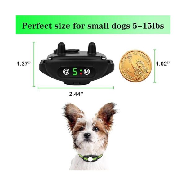 Collar de corteza para perros pequeños de 5 a 15 libras